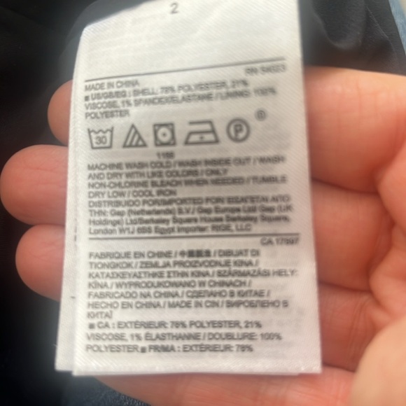 Banana Republic Sleeveless Herringbone Suit Camisole in Black Size 2 - Picture 4 of 5